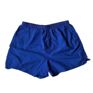 L.L. Bean Womens 100% Supplex Nylon Blue Hiking/Athletic Shorts Size XL
